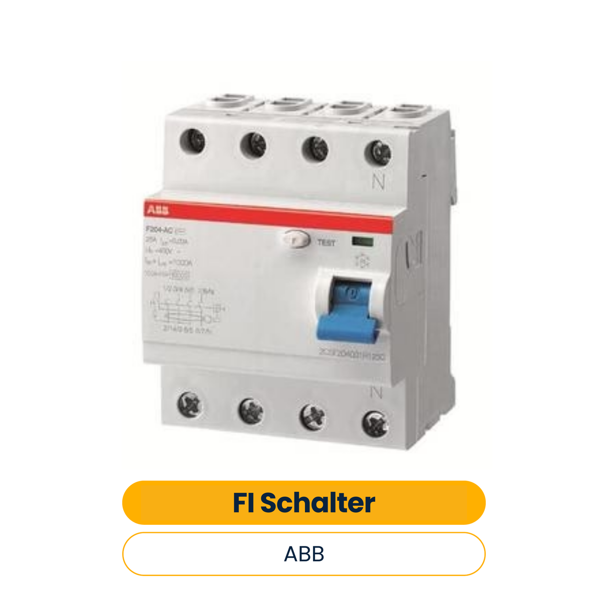 ABB FI Schalter (4p, Typ A, 40A, 300mA)