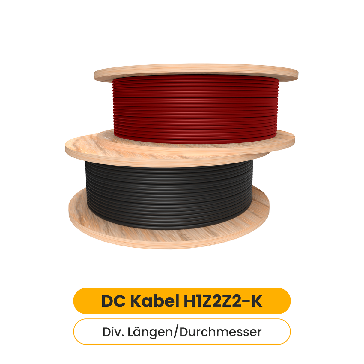 Yonghao Kabel H1Z2Z2-K (Verschiedene Längen / Breiten / Farben)