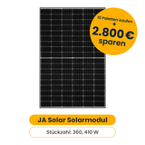 360x JA Solar Solarmodul JAM54S30 410W