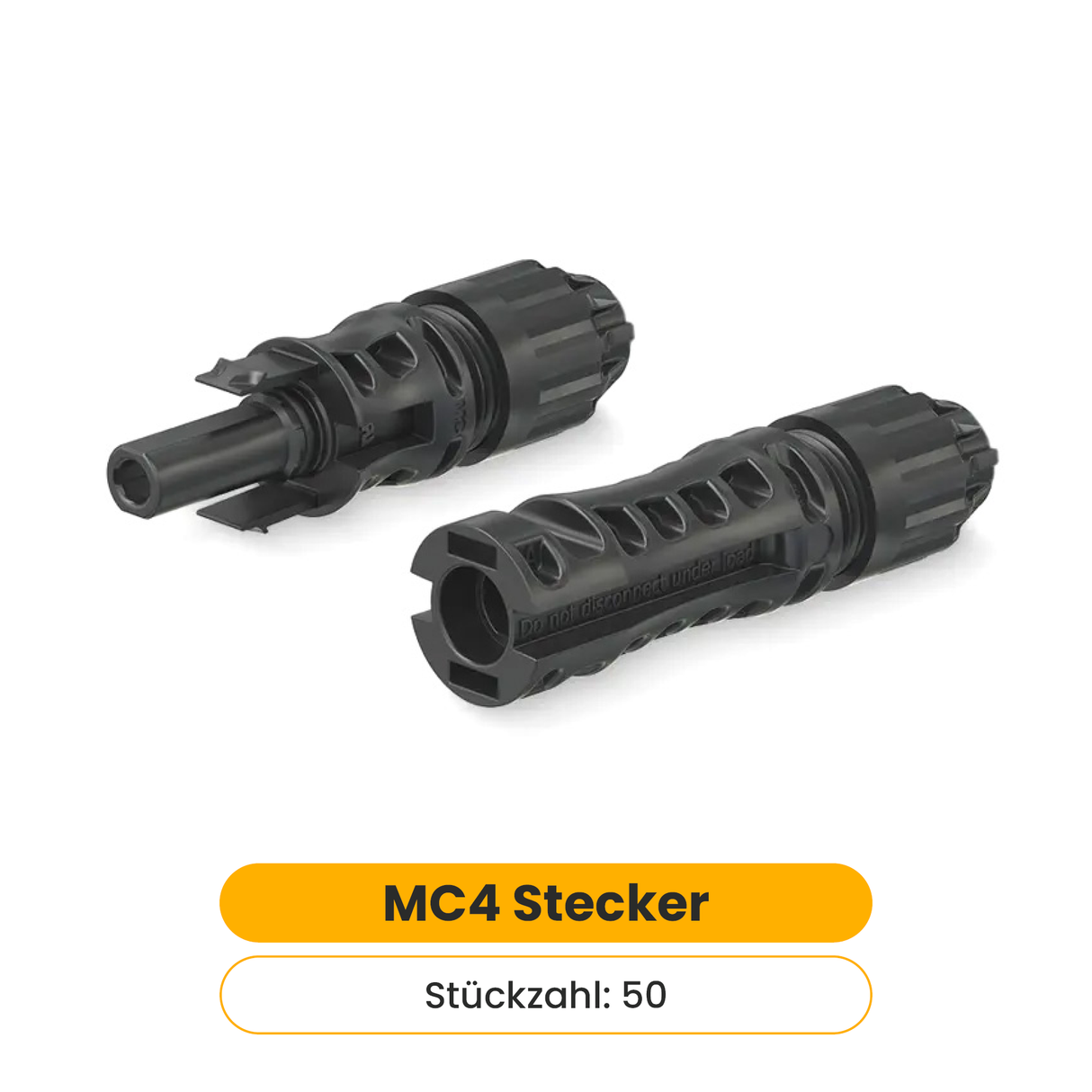 50x Stäubli MC4 Stecker für Solarkabel
