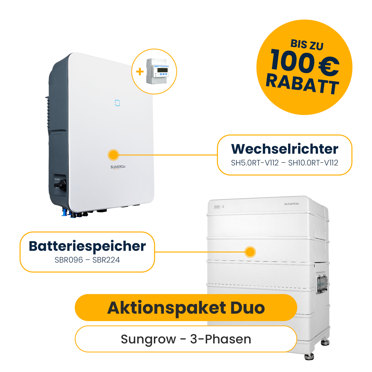 Sungrow 3-Phasen Aktionspaket Duo (inkl. Smartmeter)