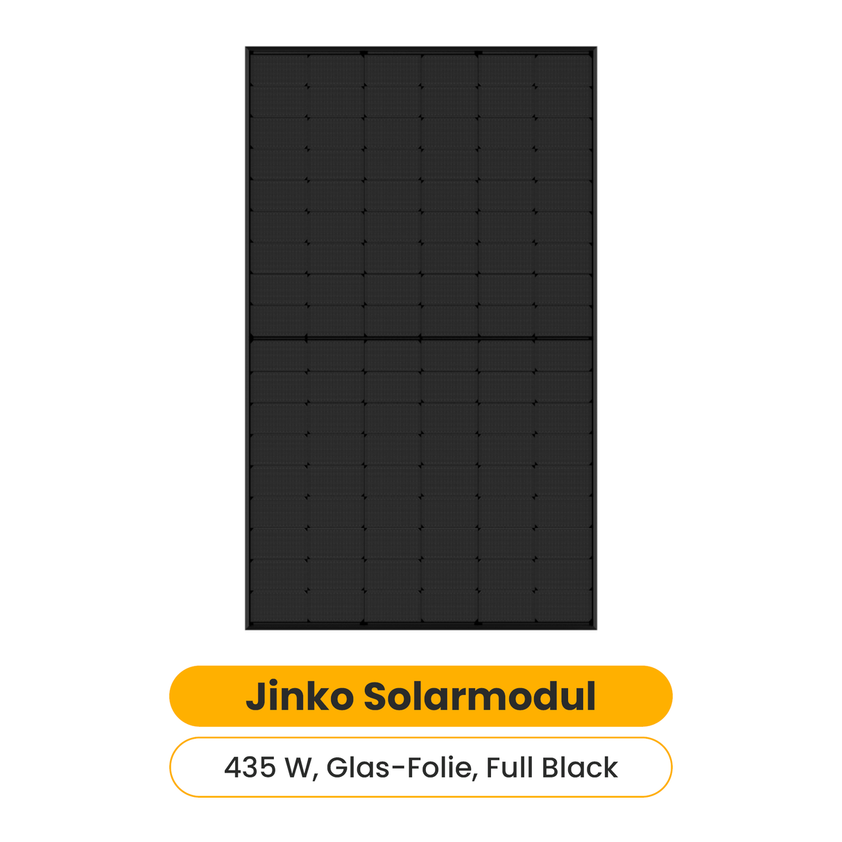 Jinko 435W Glas-Folie, Full Black (54HL4R-B)