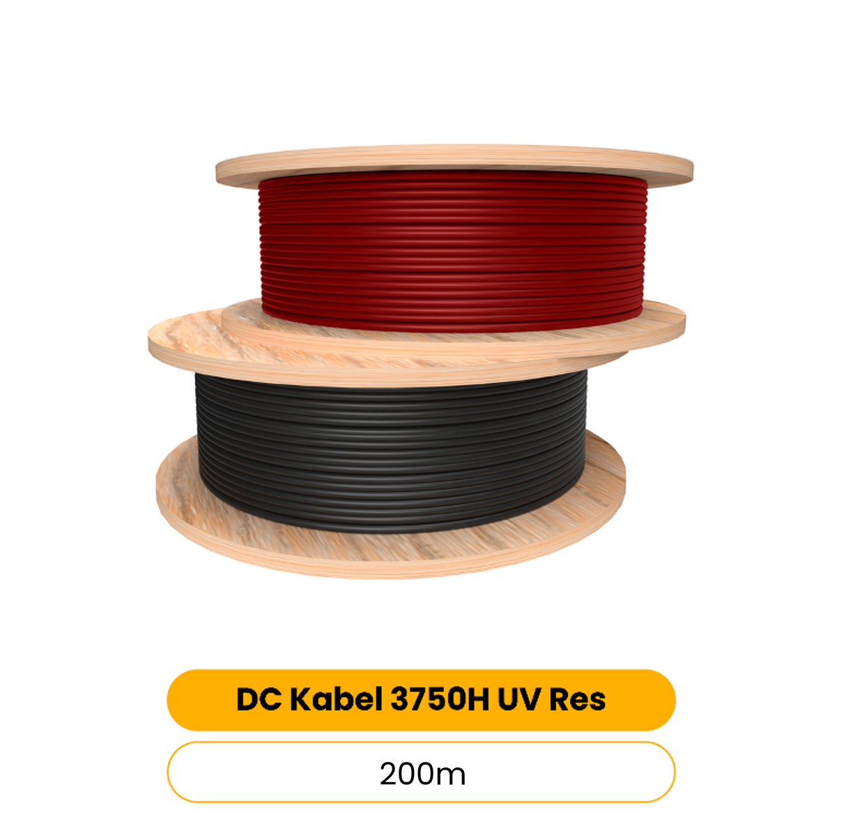 Yonghao Kabel H1Z2Z2-K (2x 4mm² *100m, schwarz/rot)