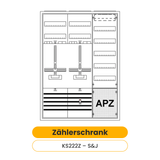 Striebel & John Zählerschrank, dreireihig (KS222Z)