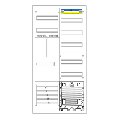 F-Tronic Zählerschrank, zweireihig (ZE106APZ)