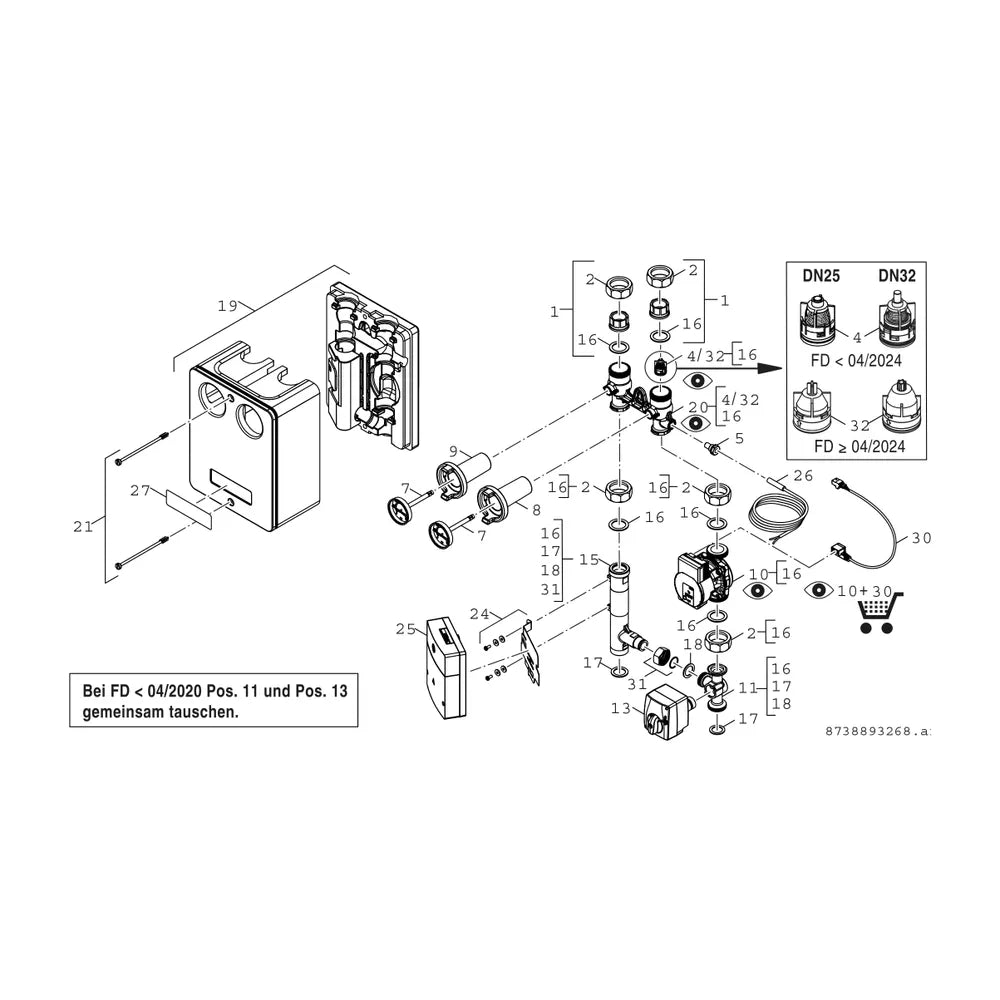 Installationszub. HSM 25/6 MM 100 (Art.: 7736601155)